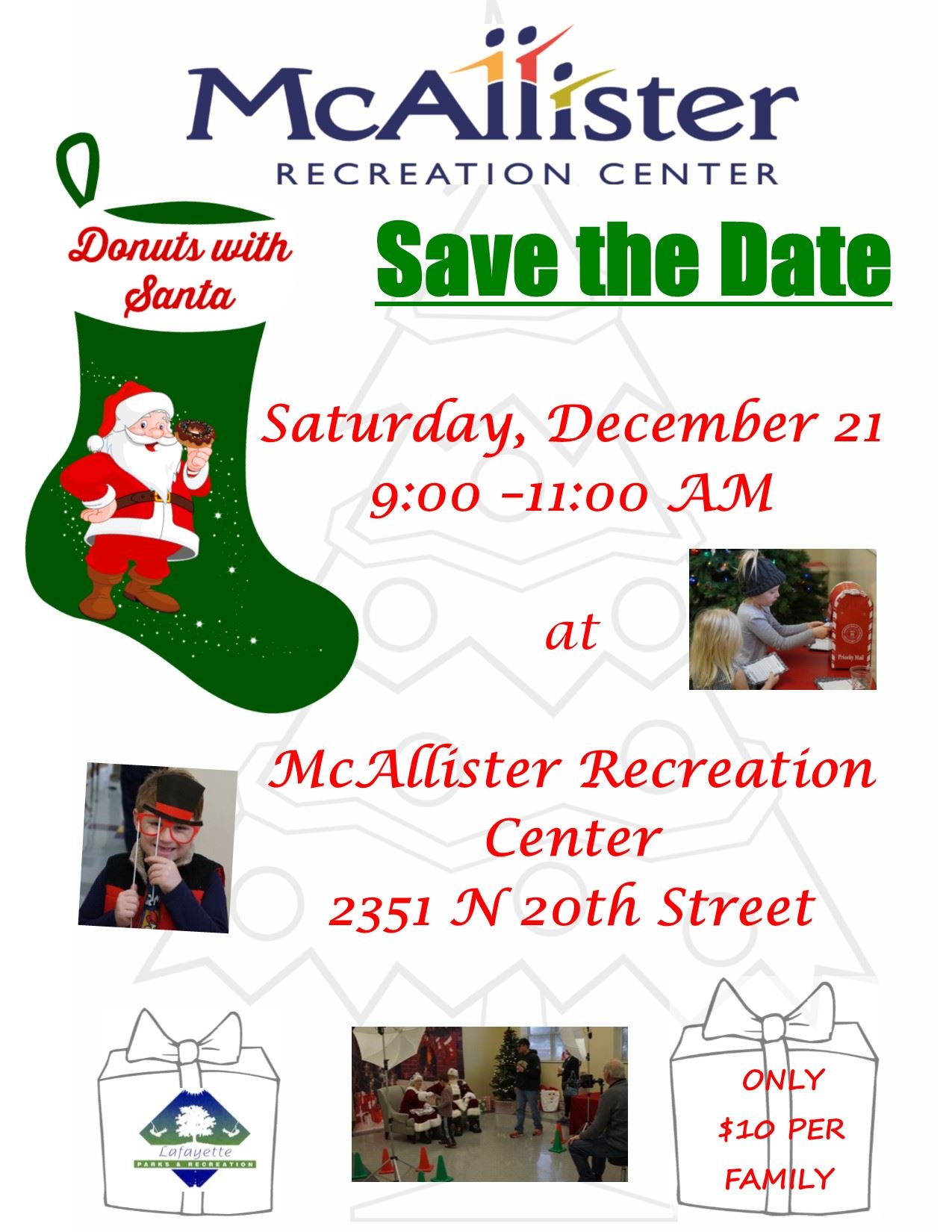 Donuts with Santa Save the Date