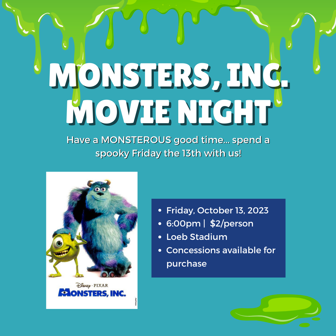Monsters Inc Movie Night  (SQUARE)