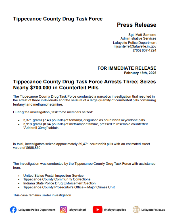 Press Release first page image February 18, 2026