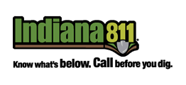 Indiana 811 Know what's below. Call before you dig.