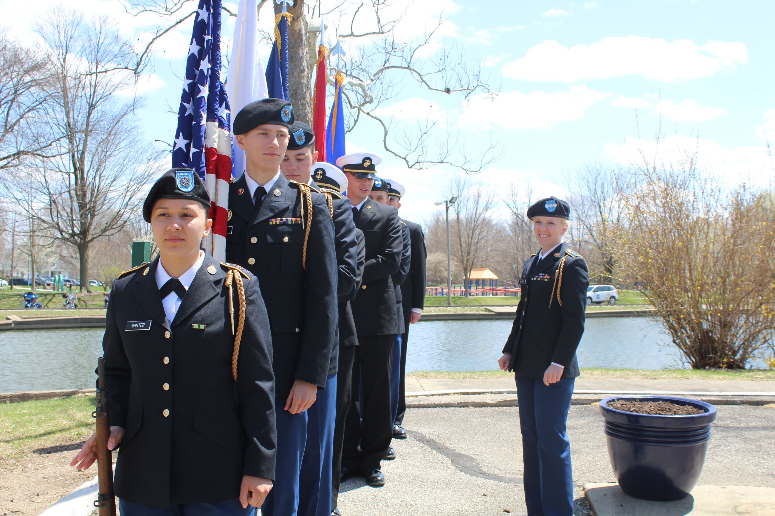 Vietnam Veterans Welcome Home - Color Guard at Memorial Island